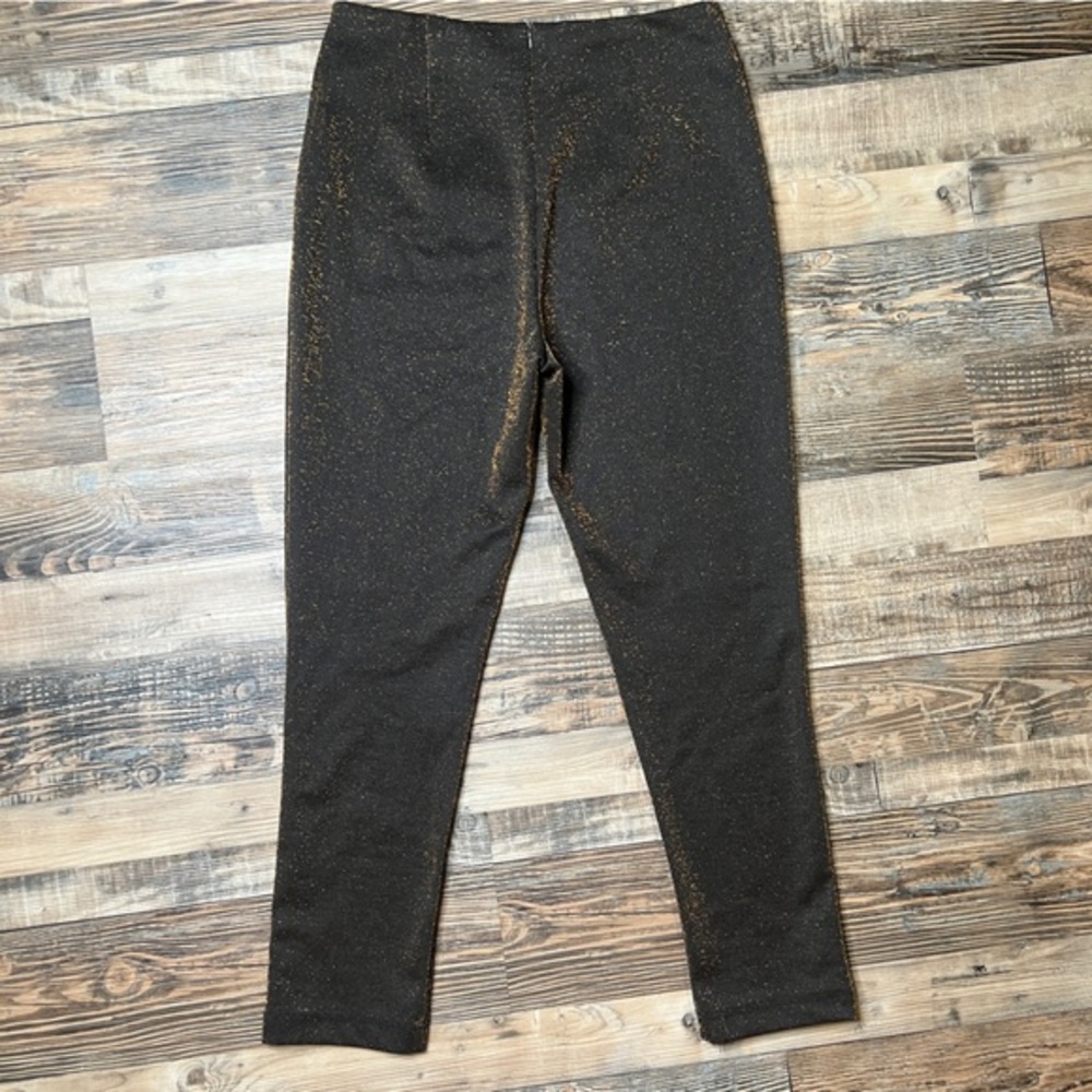 MINKPINK Black With‎ Shiny Gold Pants